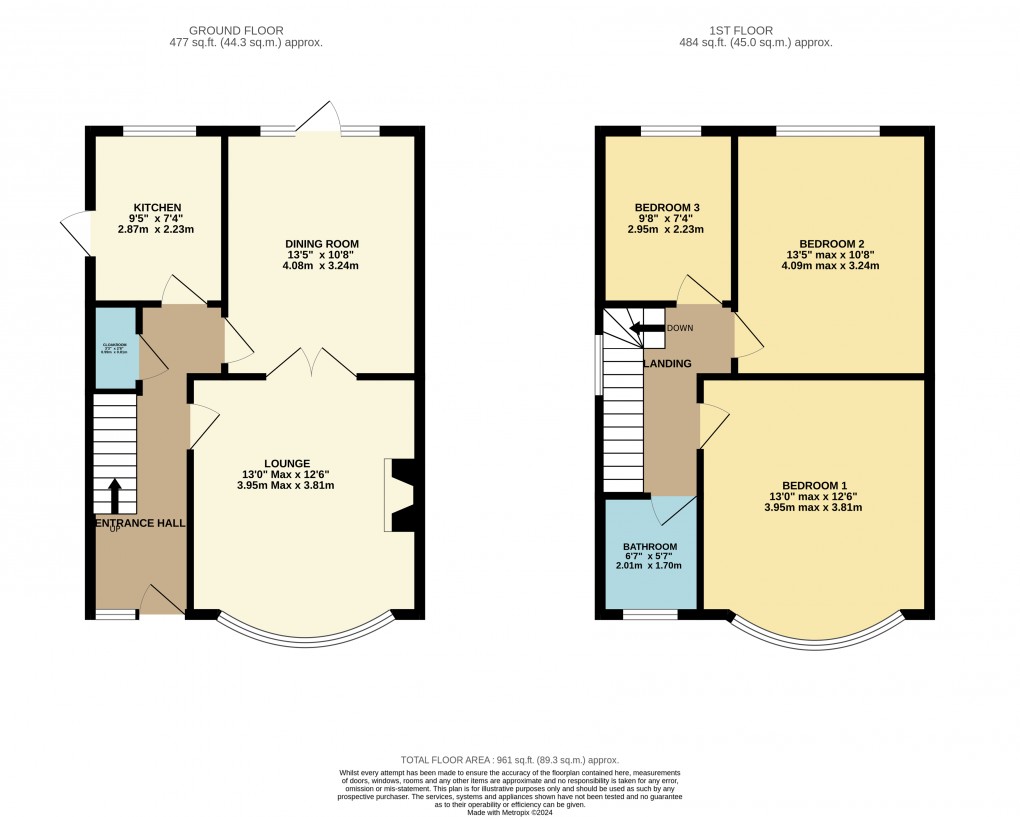 Floorplan for Luton, Bedfordshire