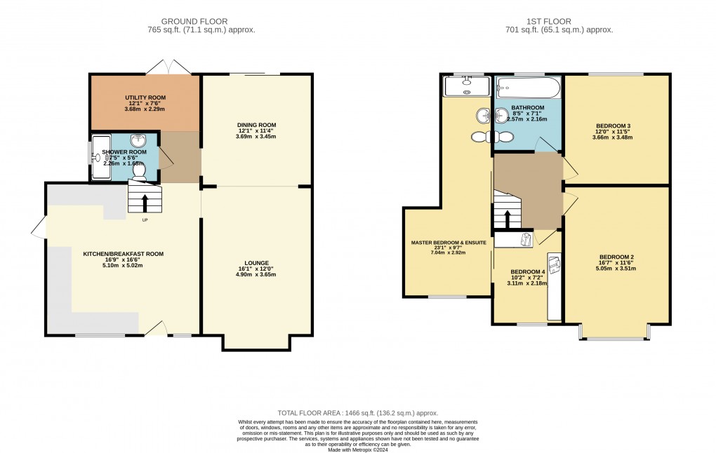 Floorplan for Luton, Bedfordshire