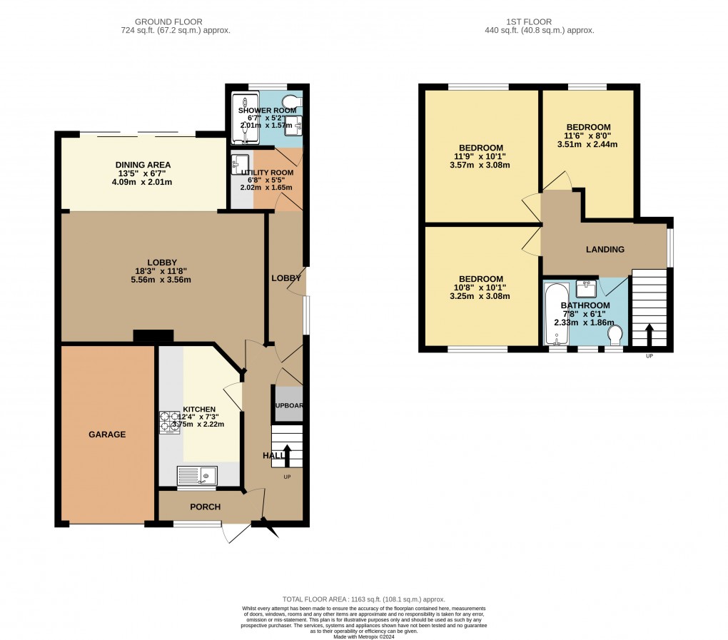 Floorplan for Luton, Bedfordshire