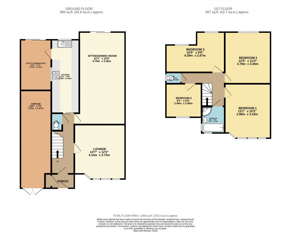 Floorplan for Luton, Bedfordshire