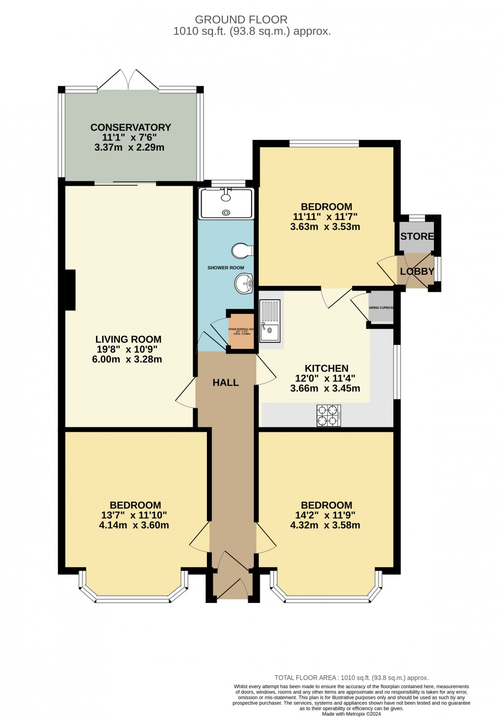 Floorplan for Luton, Bedfordshire