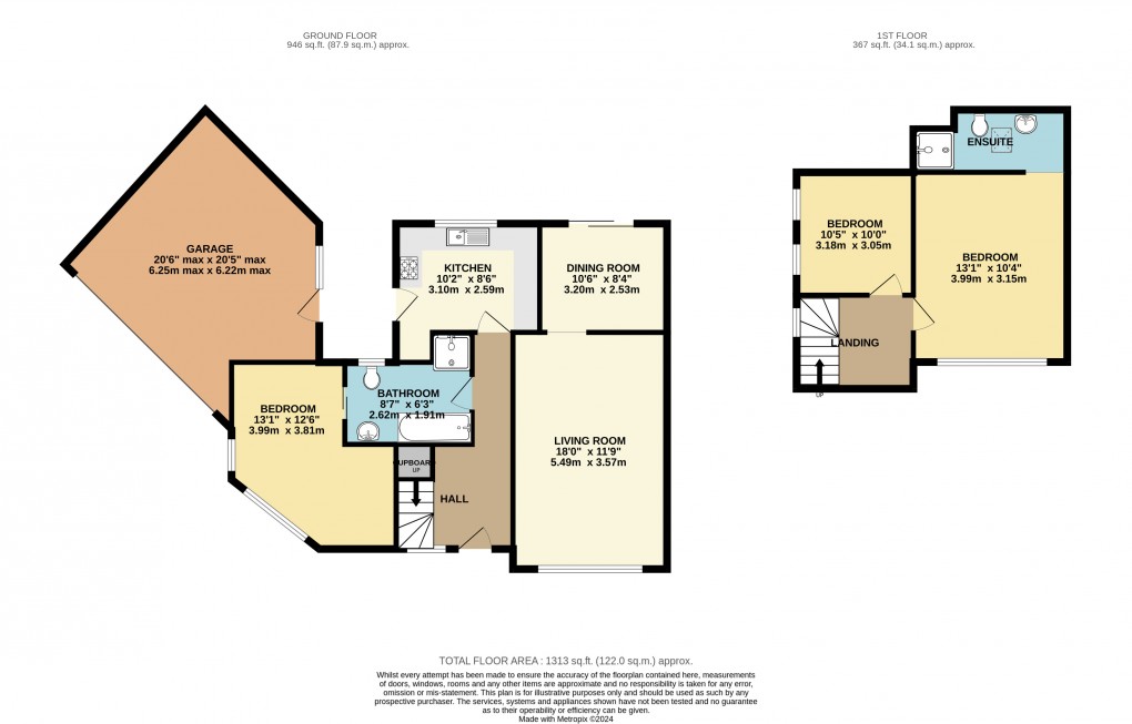 Floorplan for Luton, Bedfordshire