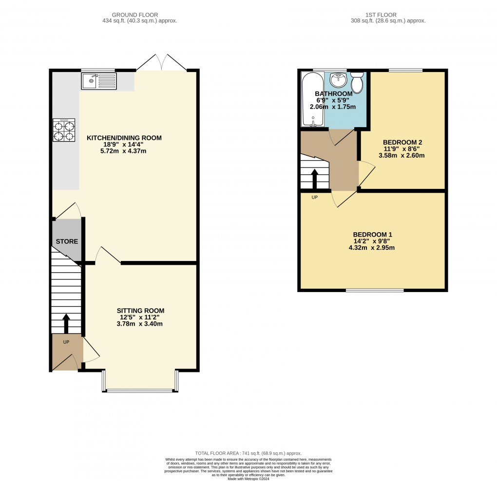 Floorplan for Luton, Bedfordshire