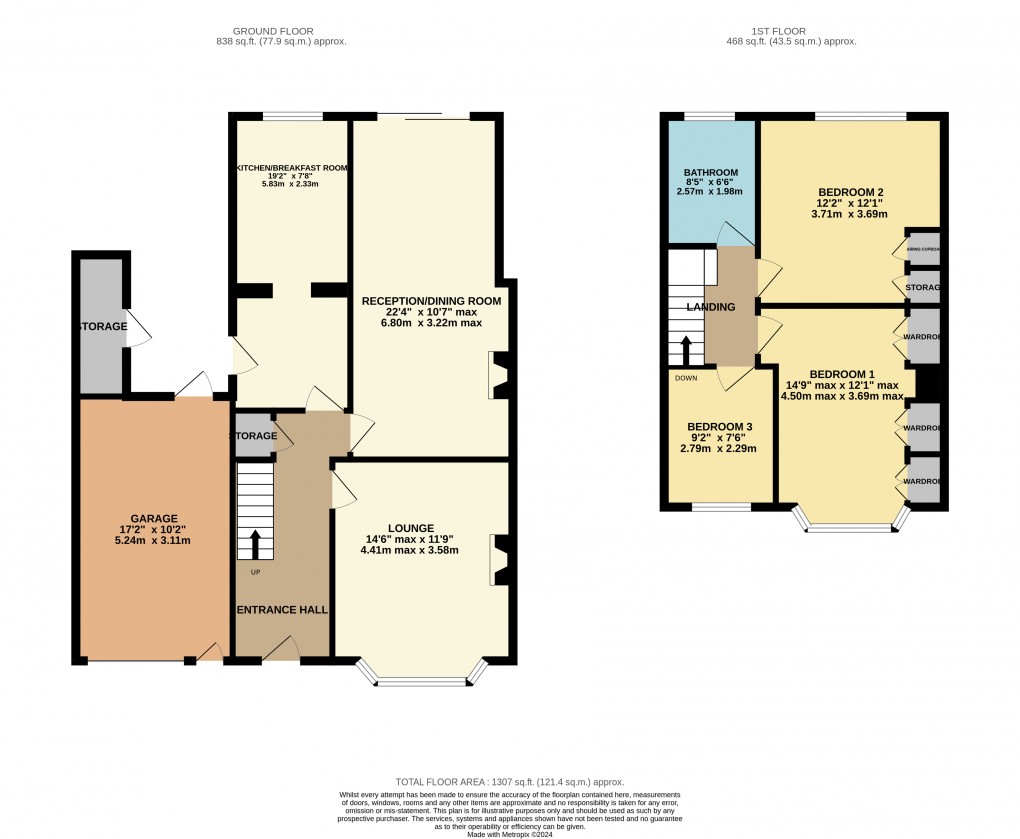 Floorplan for Luton, Bedfordshire