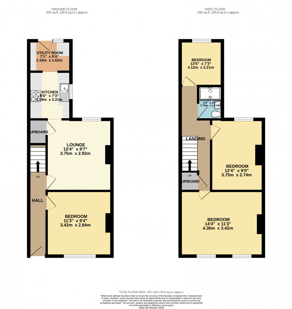 Floorplan for Luton, Bedfordshire