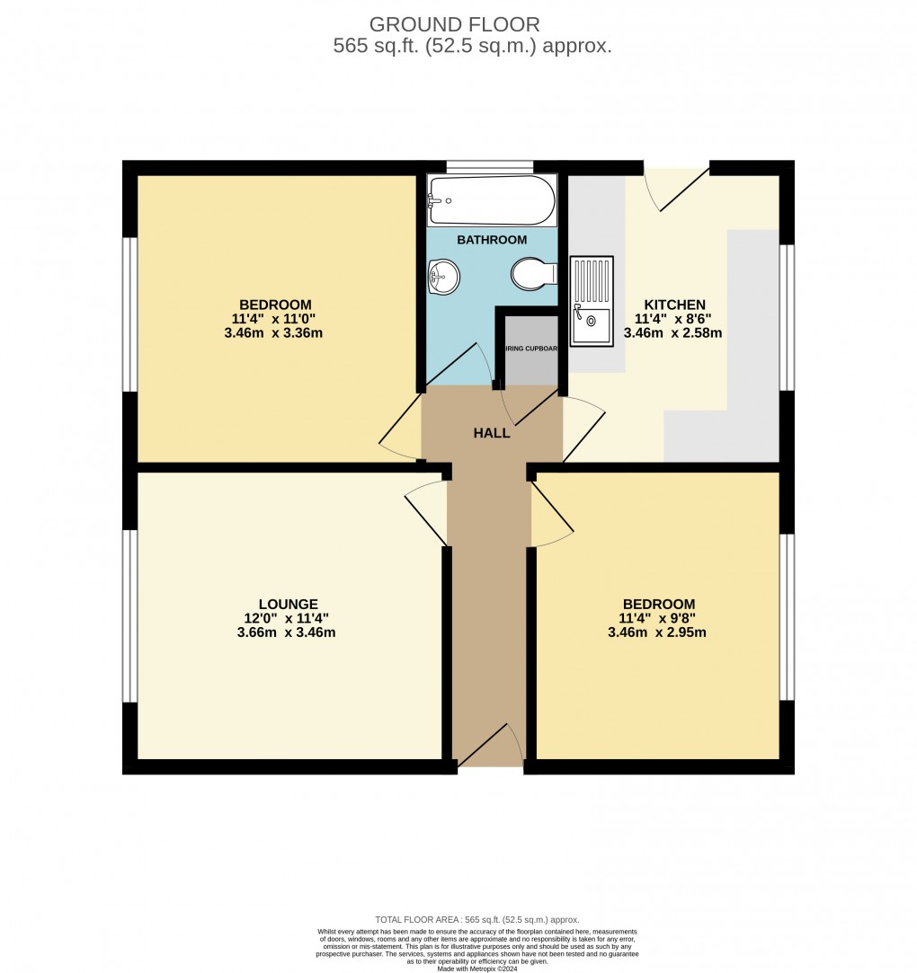 Floorplan for Luton, Bedfordshire