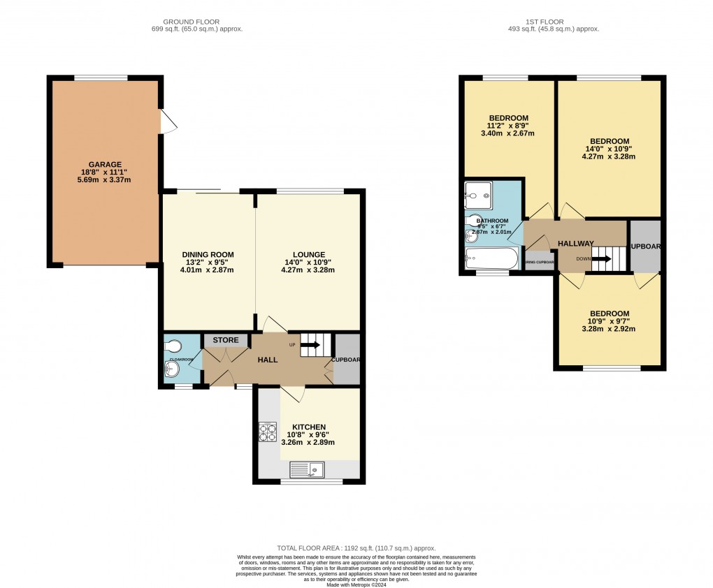 Floorplan for Luton, Bedfordshire