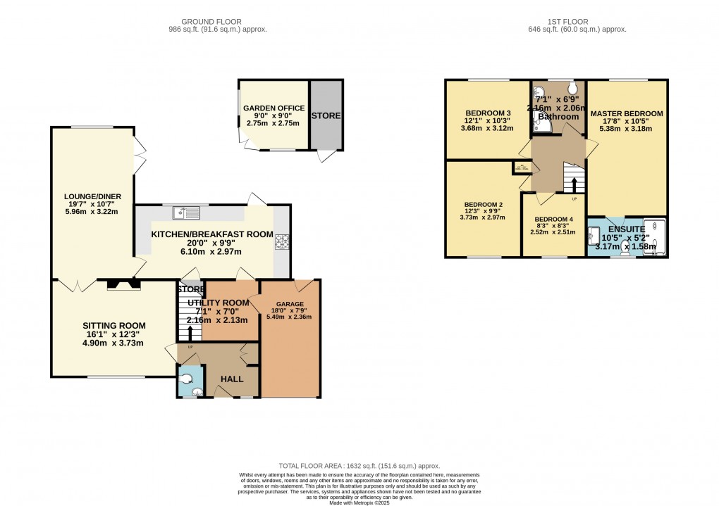 Floorplan for Luton, Bedfordshire