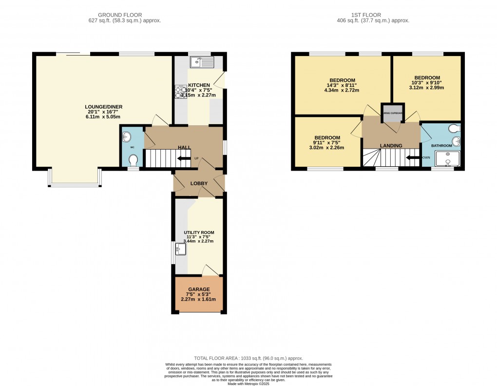 Floorplan for Luton, Bedfordshire