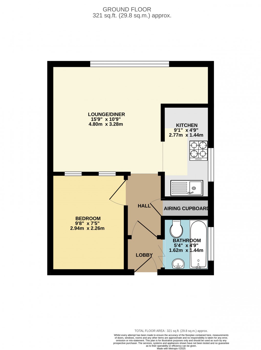 Floorplan for Luton, Bedfordshire