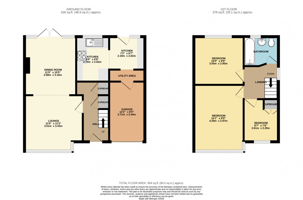 Floorplan for Luton, Bedfordshire