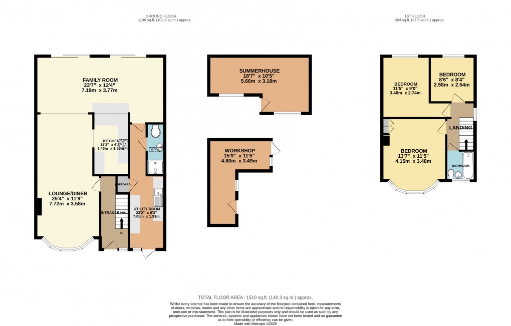 Floorplan for Luton, Bedfordshire