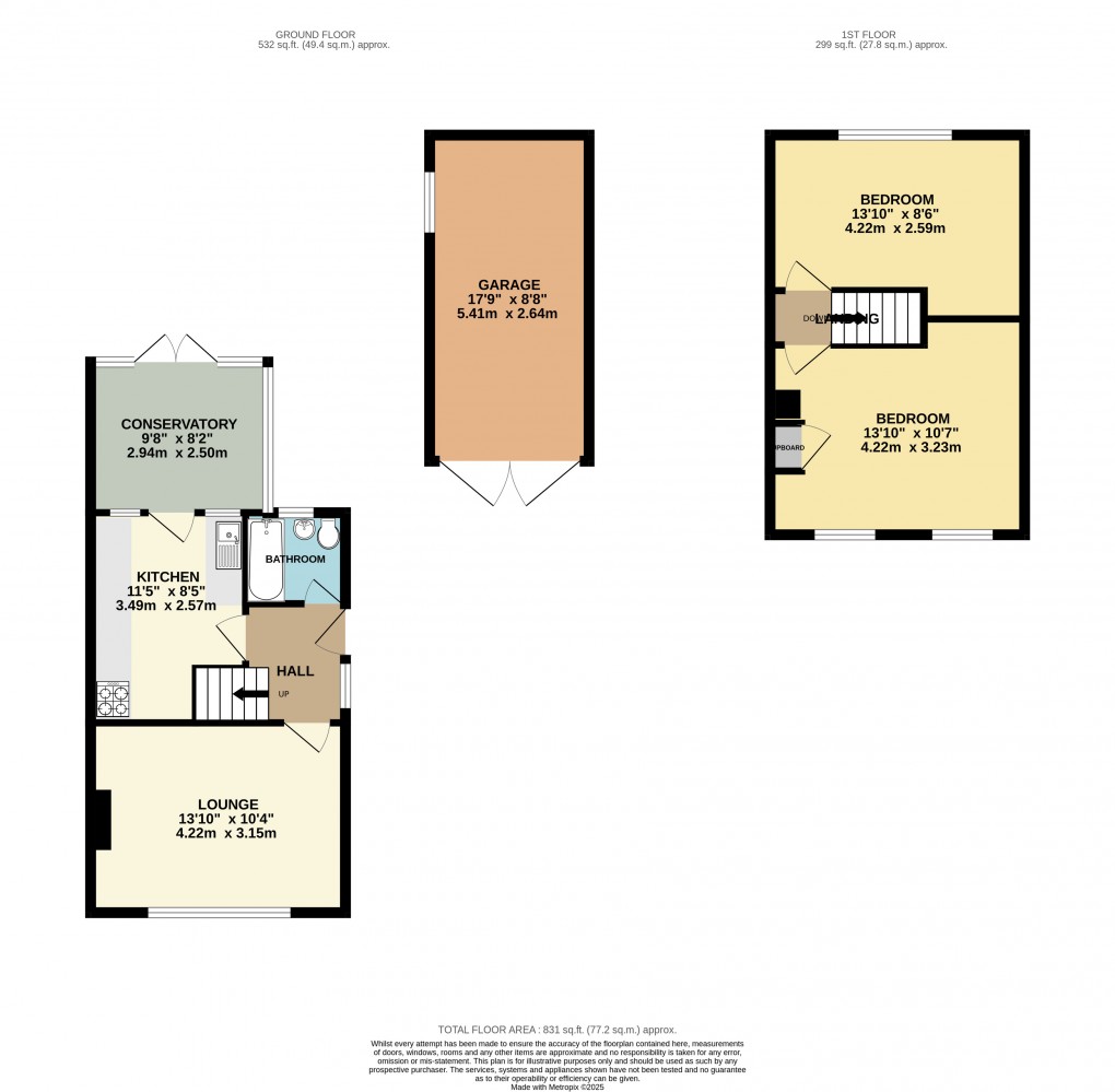 Floorplan for Luton, Bedfordshire