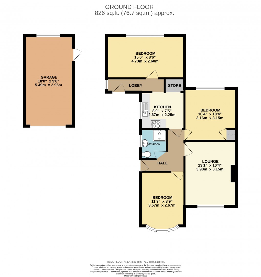 Floorplan for Luton, Bedfordshire