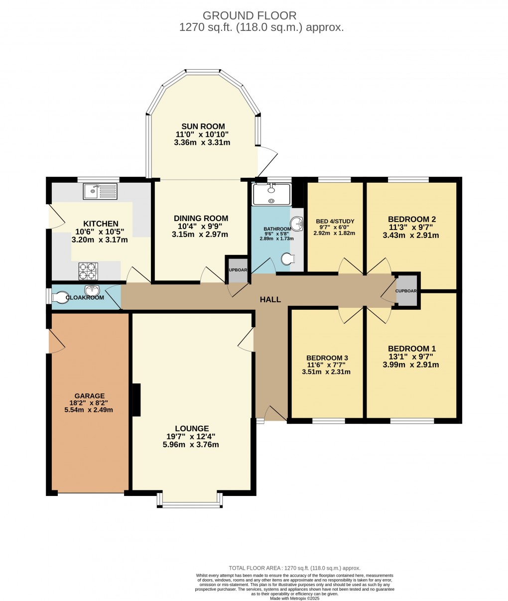 Floorplan for Luton, Bedfordshire