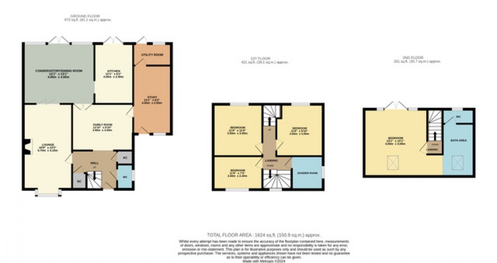 Floorplan for Toddington, Bedfordshire