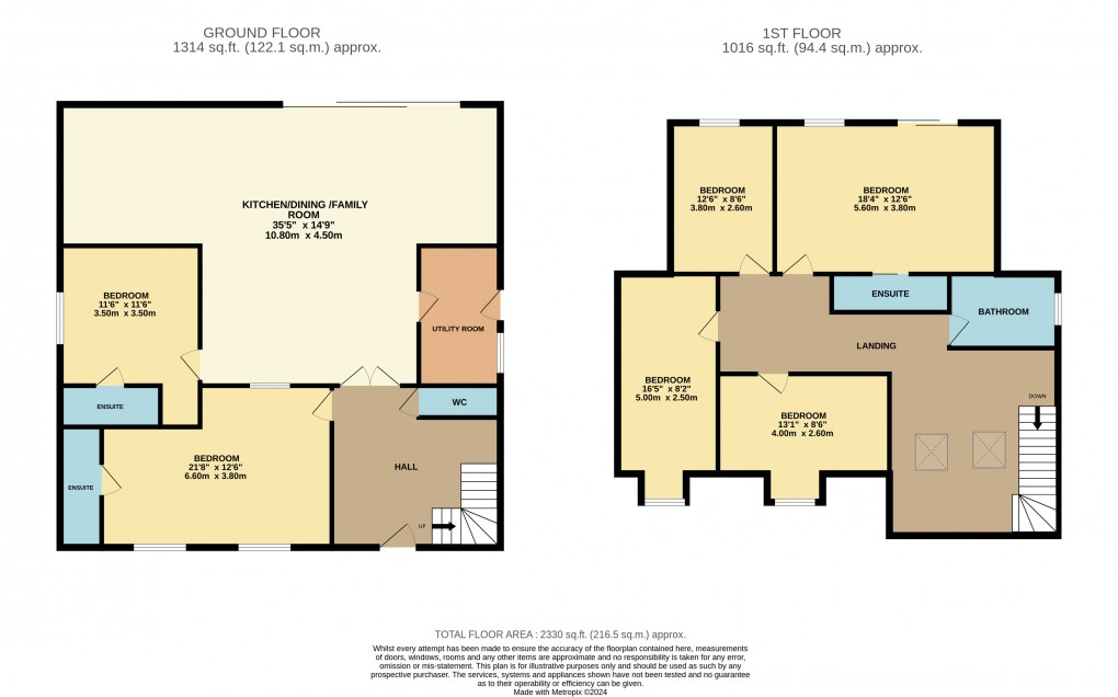 Floorplan for Clophill, Bedfordshire