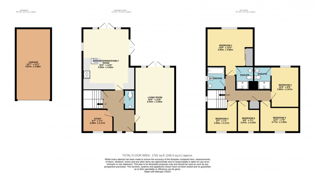 Floorplan for Flitwick, Bedfordshire