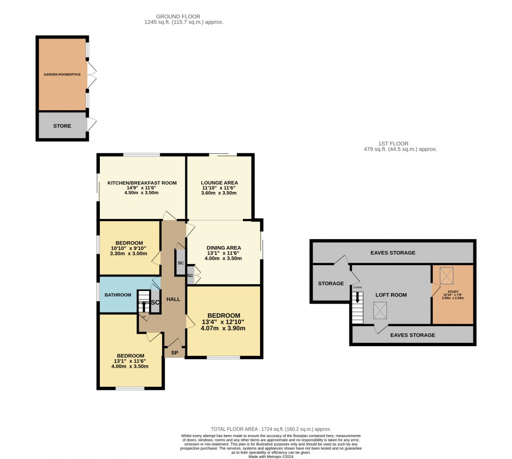 Floorplan for Barton-le-Clay, Bedfordshire