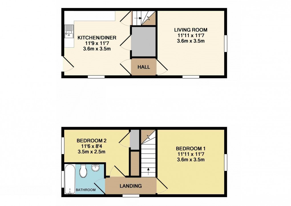 Floorplan for Ampthill, Bedfordshire