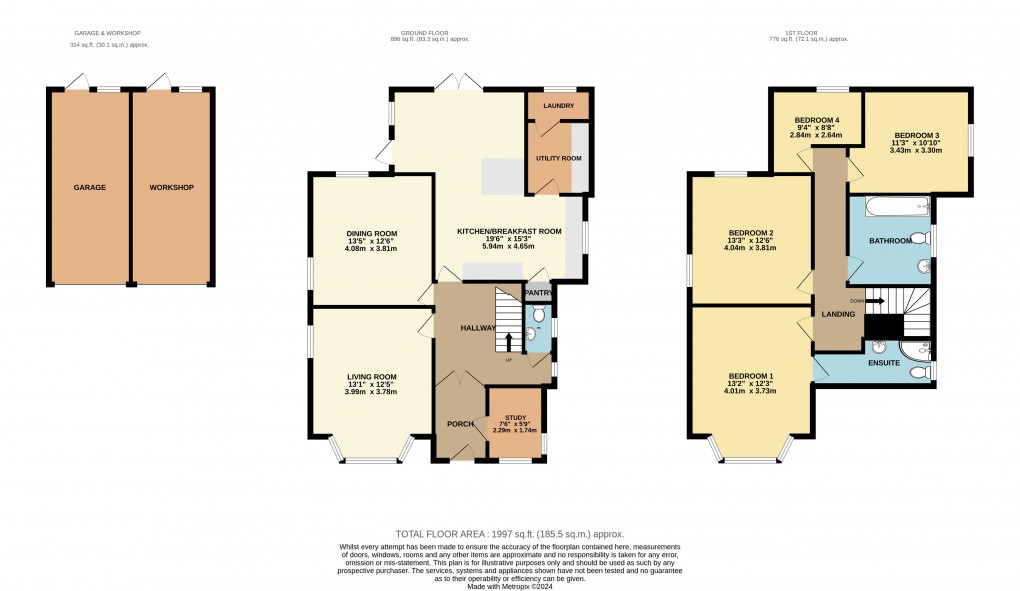 Floorplan for Flitwick, Bedfordshire