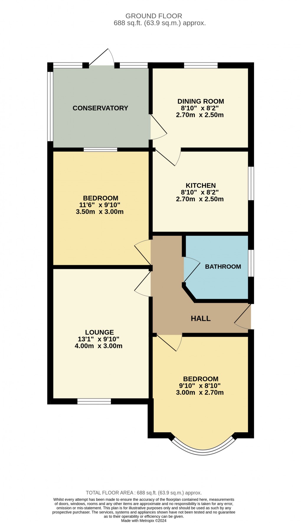 Floorplan for Toddington, Bedfordshire