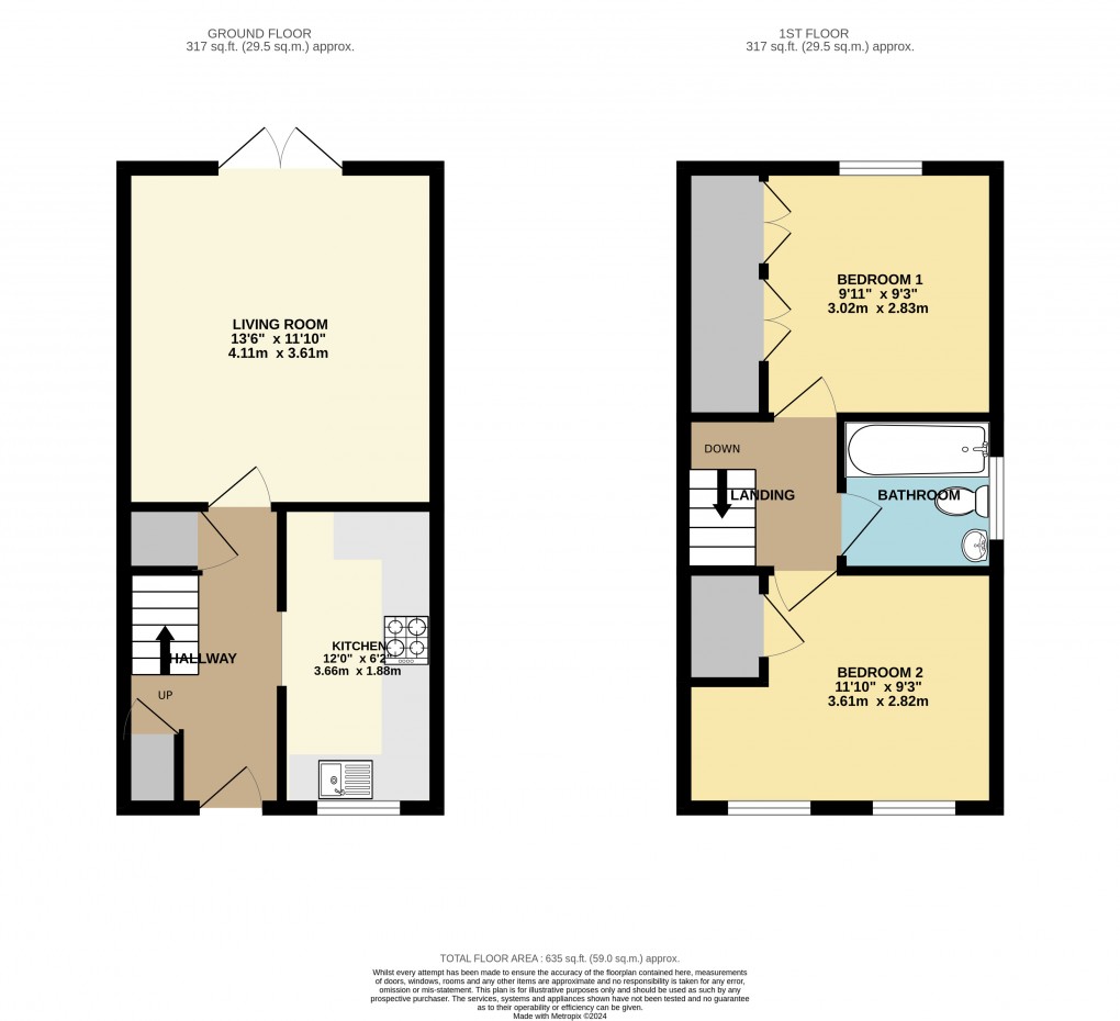 Floorplan for Toddington, Bedfordshire