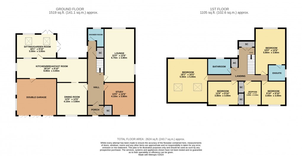 Floorplan for Toddington, Bedfordshire