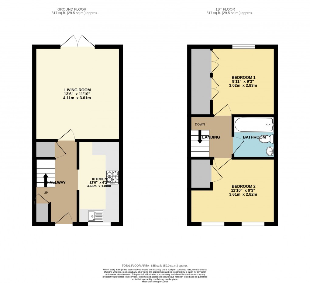 Floorplan for Toddington, Bedfordshire