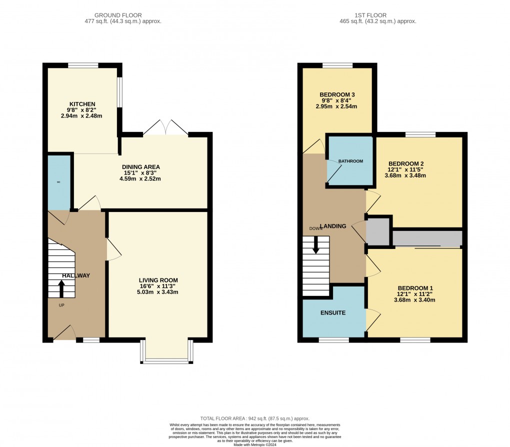 Floorplan for Toddington, Bedfordshire