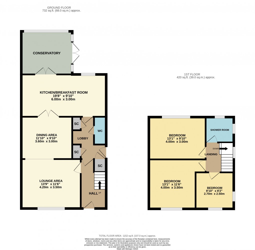 Floorplan for Toddington, Bedfordshire