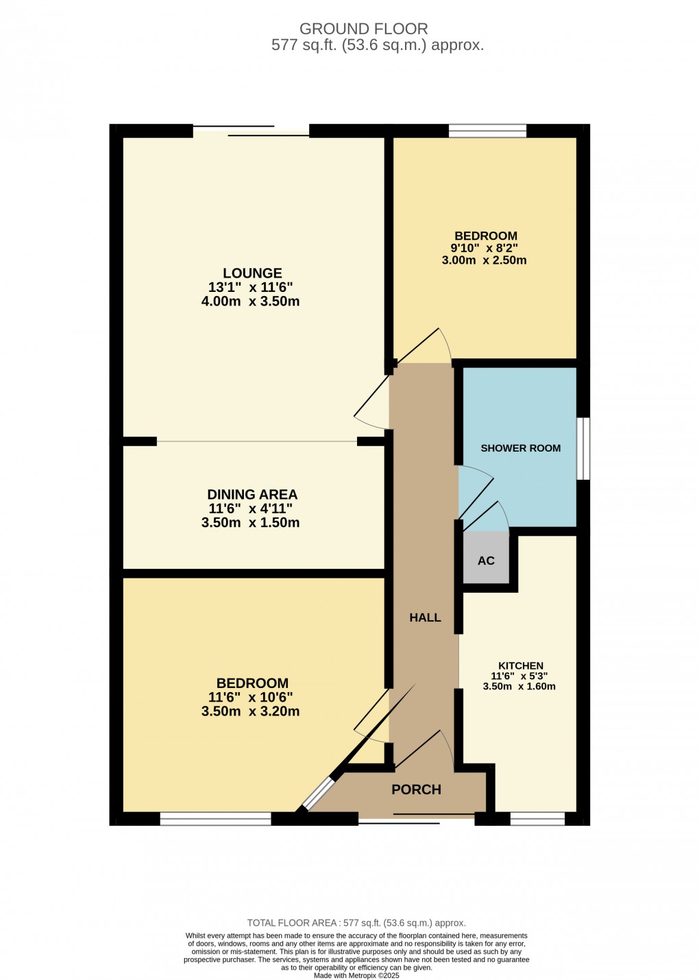 Floorplan for Toddington, Bedfordshire