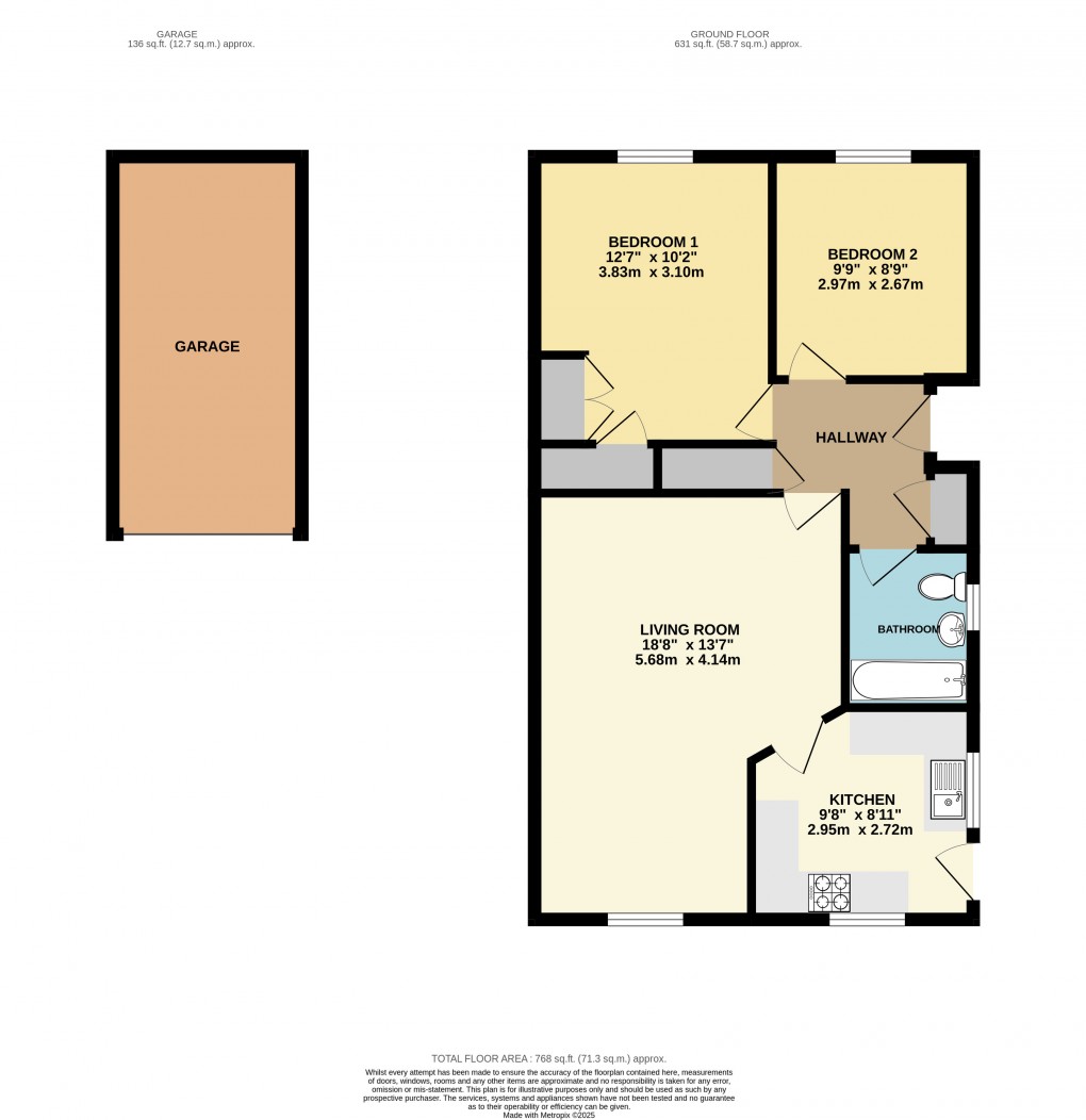 Floorplan for Aspley Guise, Bedfordshire