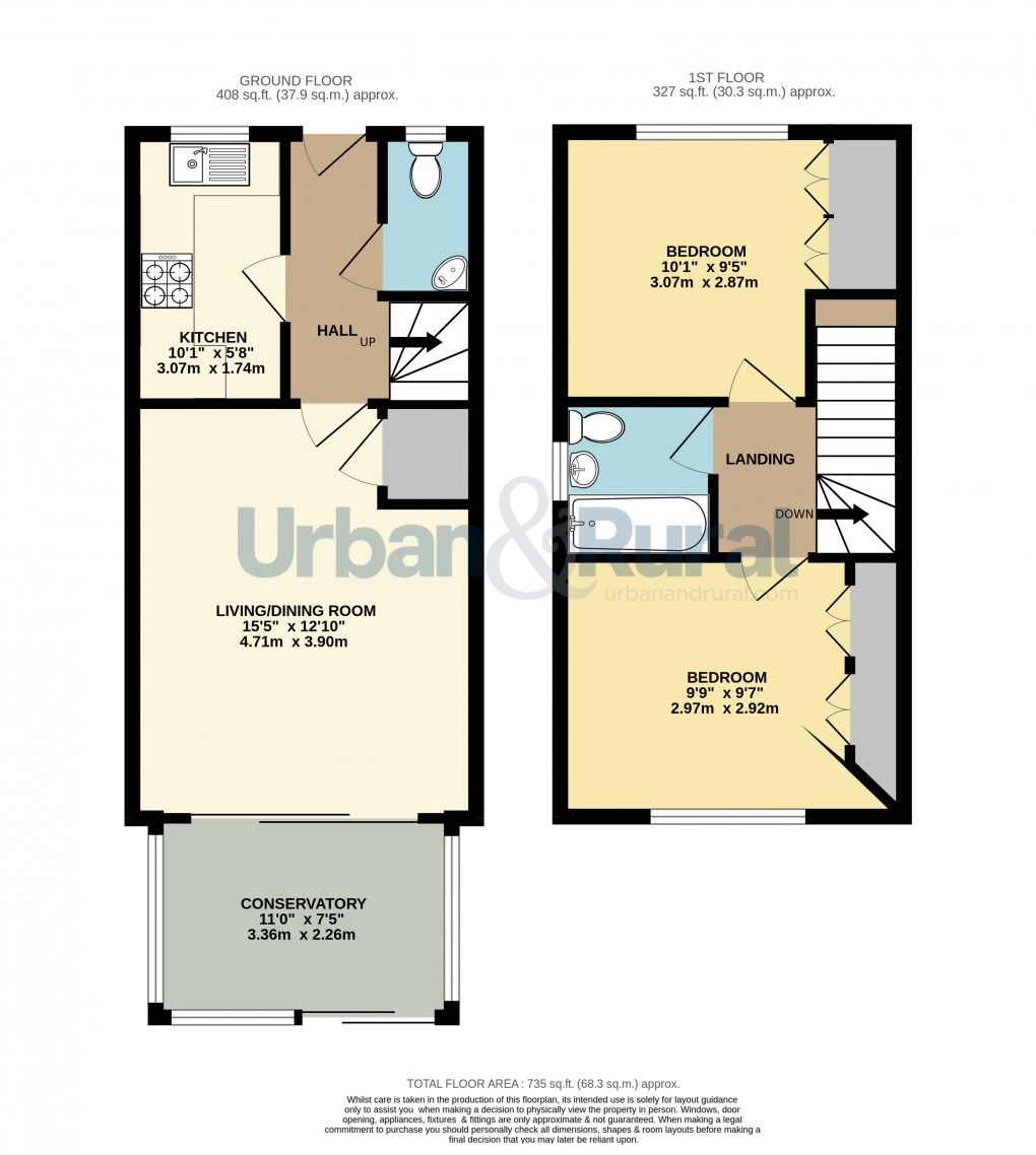 Floorplan for Toddington, Bedfordshire