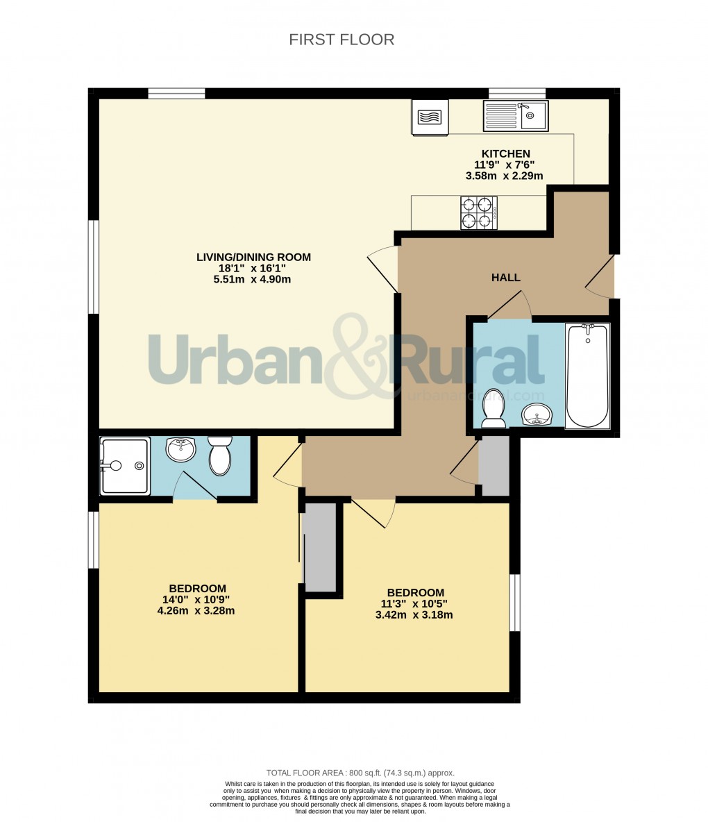 Floorplan for Silsoe, Bedfordshire